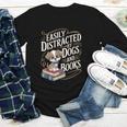 Easily Distracted By Dogs And Books Reader Animal Dog Youth Long Sleeve Tee Easily Distracted By Dogs And Books Reader Animal Dog Youth Long Sleeve Tee