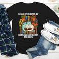 Easily Distracted By Dragons Books Cats Fantasy Book Lover Youth Long Sleeve Tee Easily Distracted By Dragons Books Cats Fantasy Book Lover Youth Long Sleeve Tee