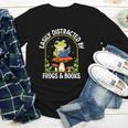 Easily Distracted By Frogs And Books Youth Long Sleeve Tee