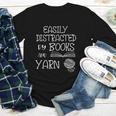 Easily Distracted By Knitting Books And Yarn Quote Reader Youth Long Sleeve Tee Easily Distracted By Knitting Books And Yarn Quote Reader Youth Long Sleeve Tee