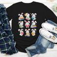 Easter Teacher Cute Bunny Reding Books Librarian Bookworm Youth Long Sleeve Tee