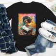 Educated Afro Girl Reading Book Lover History Month Youth Long Sleeve Tee