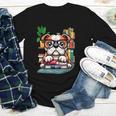 English Bulldog Reading a Book Dog Youth Long Sleeve Tee