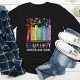 Equality Hurts No One Book Flower Rainbow Pride Month LGBTQ Youth Long Sleeve Tee Equality Hurts No One Book Flower Rainbow Pride Month LGBTQ Youth Long Sleeve Tee