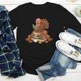Fall Book Vintage Turkey Thanksgiving Reading Book Lovers Youth Long Sleeve Tee Fall Book Vintage Turkey Thanksgiving Reading Book Lovers Youth Long Sleeve Tee