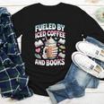 Fueled By Iced Coffee And Books Book Lover Retro Youth Long Sleeve Tee