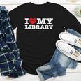 Fun I Love My Library Book Reader Bookworm Librarian Costume Youth Long Sleeve Tee