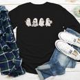 Ghost Book Reading Halloween Books Lover Teacher Kids Youth Long Sleeve Tee