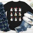 Ghosts Wearing Santa Hats Reading Books Christmas Book Lover Youth Long Sleeve Tee Ghosts Wearing Santa Hats Reading Books Christmas Book Lover Youth Long Sleeve Tee