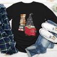 Gnome Read Reading Book Librarian Across America Women Kids Youth Long Sleeve Tee