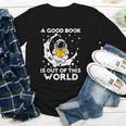 Good Book Is Out Of This World Astronaut Moon Space Reading Youth Long Sleeve Tee Good Book Is Out Of This World Astronaut Moon Space Reading Youth Long Sleeve Tee
