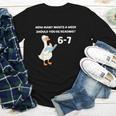 Goose Reading 67 Six Seven Meme Teacher Book Lover Youth Long Sleeve Tee