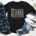 Groovy Christmas Most Likely To Read A Book On Christmas Youth Long Sleeve Tee