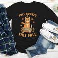 Halloween Fully Booked This Fall Book Ginger Cat Reading Youth Long Sleeve Tee Halloween Fully Booked This Fall Book Ginger Cat Reading Youth Long Sleeve Tee