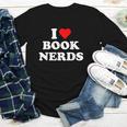 I Heart Book Nerds Book Readers Cute Youth Long Sleeve Tee