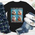 Hedgehog Love Reading And Hedgehogs Child Book Lover Youth Long Sleeve Tee