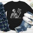 Hilarious Skeleton Holding a Book And Laughing Gothic Youth Long Sleeve Tee Hilarious Skeleton Holding a Book And Laughing Gothic Youth Long Sleeve Tee
