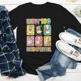 HUGvyn Happy 100 Days Of School Teacher Goose Preppy Books Youth Long Sleeve Tee