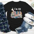 I'm OK Books Pile Books Stack Bibliophile Bookisk Youth Long Sleeve Tee I'm OK Books Pile Books Stack Bibliophile Bookisk Youth Long Sleeve Tee