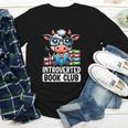 Introverted Book Club Reading Lover Cow Youth Long Sleeve Tee