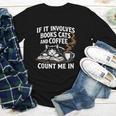 If It Involves Cats Books Coffee Introvert Pet Lover Youth Long Sleeve Tee If It Involves Cats Books Coffee Introvert Pet Lover Youth Long Sleeve Tee