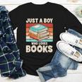 Just A Boy Who Loves Books Reading Bookworm Boys Kids Youth Long Sleeve Tee Just A Boy Who Loves Books Reading Bookworm Boys Kids Youth Long Sleeve Tee
