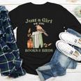 Just a Girl Who Loves Books And Birds Book Reading Bird Love Youth Long Sleeve Tee