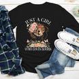 Just A Girl Who Loves Books Book Lover Reading For Women Youth Long Sleeve Tee