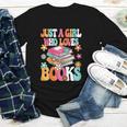 Just A Girl Who Loves Books Reading Cute Bookworm Girls Kids Youth Long Sleeve Tee Just A Girl Who Loves Books Reading Cute Bookworm Girls Kids Youth Long Sleeve Tee
