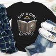 Just A Girl Who Loves Books Witchcraft Spell Book Halloween Youth Long Sleeve Tee