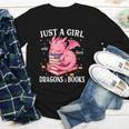 Just A Girl Who Loves Dragons And Books Dragon Reading Lover Youth Long Sleeve Tee Just A Girl Who Loves Dragons And Books Dragon Reading Lover Youth Long Sleeve Tee
