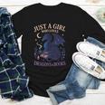 Just a Girl Who Loves Dragons And Books Fantasy Youth Long Sleeve Tee Just a Girl Who Loves Dragons And Books Fantasy Youth Long Sleeve Tee