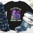 Just a Girl Who Loves Dragons And Books Reading Youth Long Sleeve Tee