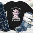 Just a Girl Who Loves Unicorns & Books Bookish Unicorn Love Youth Long Sleeve Tee