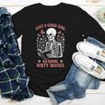 Just A Good Girl Reading Dirty Books Dark Romance Youth Long Sleeve Tee