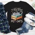 I Just Want To Read Books And Pet Cats Bookish Bookworm Youth Long Sleeve Tee I Just Want To Read Books And Pet Cats Bookish Bookworm Youth Long Sleeve Tee