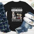 I Just Want To Read Books And Pet My Husky Dog Youth Long Sleeve Tee I Just Want To Read Books And Pet My Husky Dog Youth Long Sleeve Tee