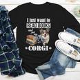 Kids Read Books & Pet My Blue Merle Corgi Lover Youth Long Sleeve Tee