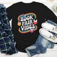 Library Book Fair Vibe Groovy Retro School Reading Nostalgic Youth Long Sleeve Tee Library Book Fair Vibe Groovy Retro School Reading Nostalgic Youth Long Sleeve Tee