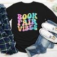 Library Book Fair Vibe Tie Dye School Reading Nostalgic Youth Long Sleeve Tee