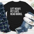 Lift Heavy Pet Cats Read Books Gym Workout Weight Lifter Youth Long Sleeve Tee Lift Heavy Pet Cats Read Books Gym Workout Weight Lifter Youth Long Sleeve Tee