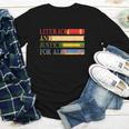 Literacy And Justice For All Reading Book Club Librarian Youth Long Sleeve Tee
