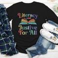 Literacy Justice For All Stop Book Banning Protect Librarian Youth Long Sleeve Tee Literacy Justice For All Stop Book Banning Protect Librarian Youth Long Sleeve Tee