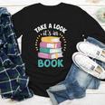 Take a Look It's In a Book Teacher Reading Apparel Youth Long Sleeve Tee