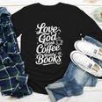 Love God Drink Coffee Read Books Christian Books Lovers Youth Long Sleeve Tee Love God Drink Coffee Read Books Christian Books Lovers Youth Long Sleeve Tee