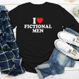 I Love Heart Fictional Men Simple Cute Books Reading Youth Long Sleeve Tee