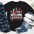 I Love Being A Librarian Library Book Valentine's Day Youth Long Sleeve Tee