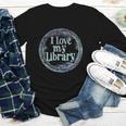I Love My Library Medallion For Book Lover Reader Librarian Youth Long Sleeve Tee I Love My Library Medallion For Book Lover Reader Librarian Youth Long Sleeve Tee
