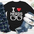 I Love Nerds I Heart Nerds For Science Book Knowledge Geeks Youth Long Sleeve Tee