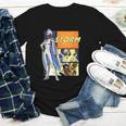 Marvel X-Men '97 Storm Vintage Classic Comic Book Panels Youth Long Sleeve Tee